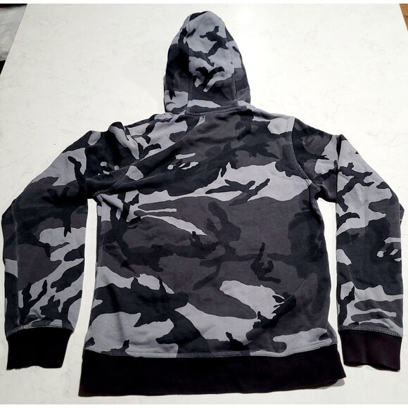 NIKE THERMA-FIT CAMO HOODIE SWEATSHIRT Tech Size Small Fleece Lined EUC - Picture 3 of 9